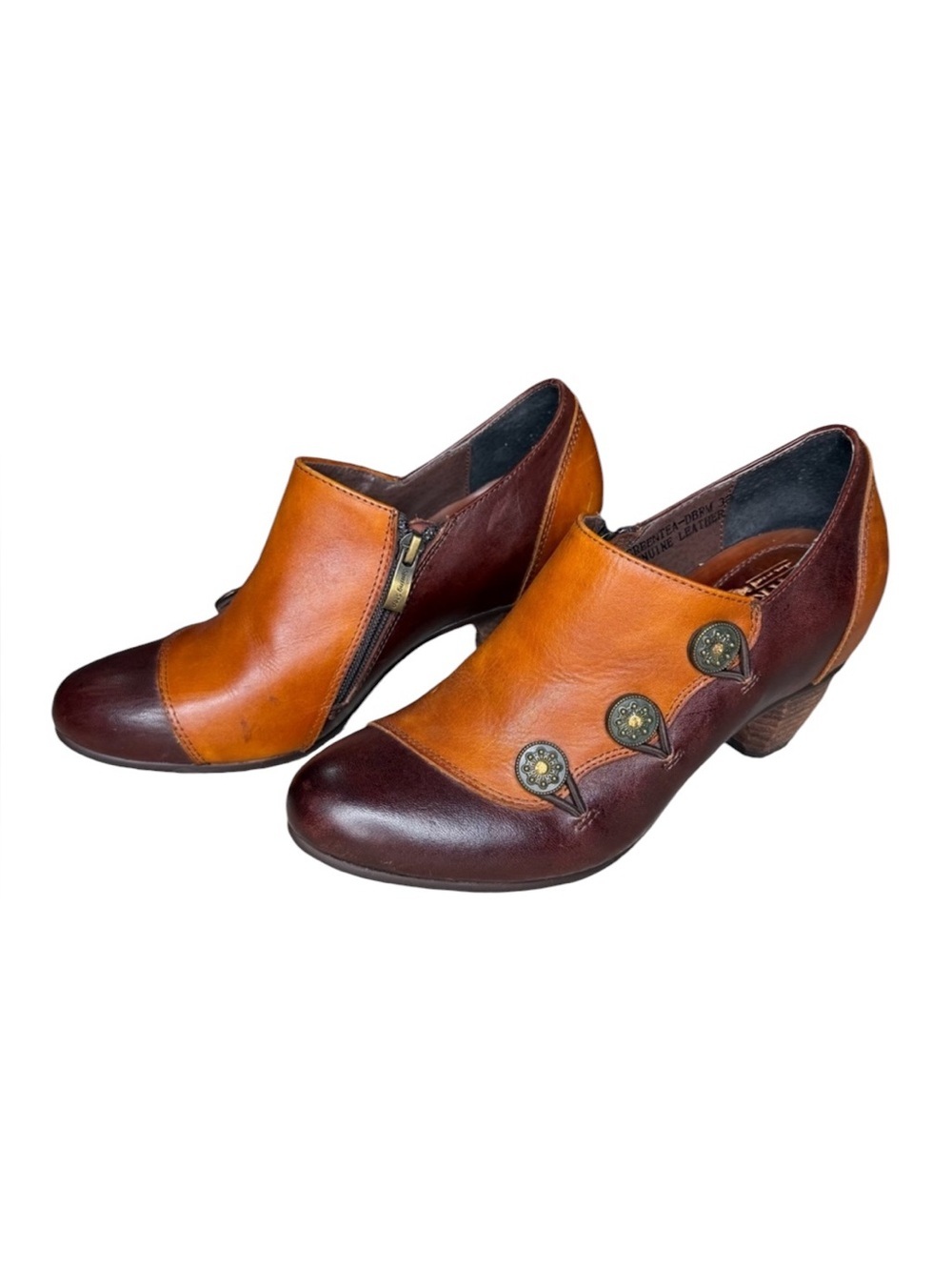 Spring Step L’ Artiste Green Tea leather Ankle Boots